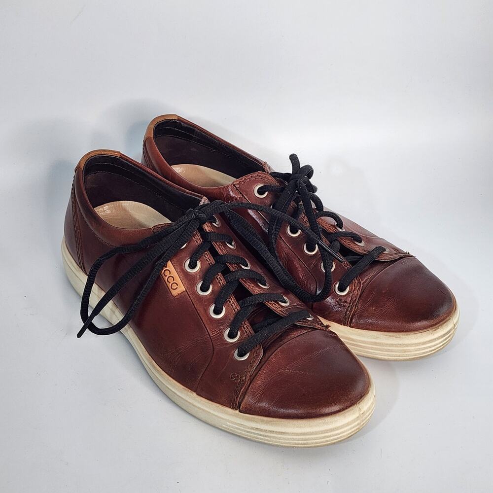 Ecco Brown Leather Sneakers Women's Size 39